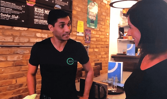 A video thumbnail showing our founder Randy Rampersad being interviewed inside our pioneer venue for a BBC Sunday Morning Live national television segment