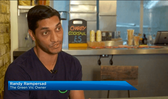A video thumbnail showing our founder Randy Rampersad being interviewed by Global News Canada about launching the worlds most ethical pub