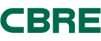 The official CBRE logo representing our corporate event bar hire services for their commercial real estate team